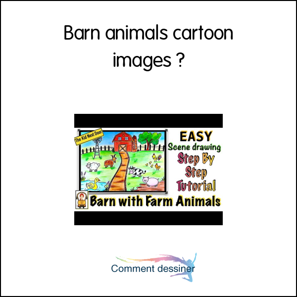 Barn animals cartoon images